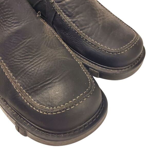 BED STU Shoes PAWN Mens Size 11 Black Leather Slip On Loafers Casual Square Toe main image 4